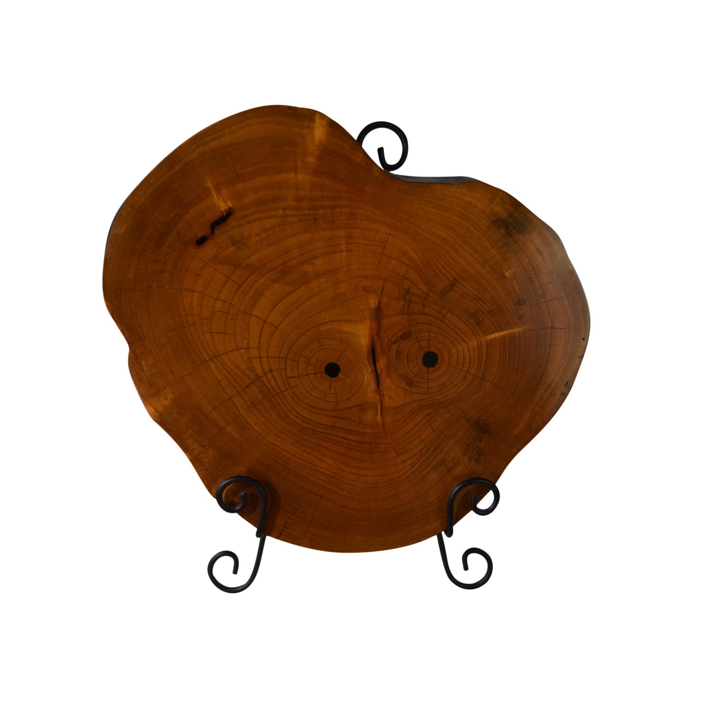 LIVE EDGE WOOD BISCUIT DÉCOR - WALNUT