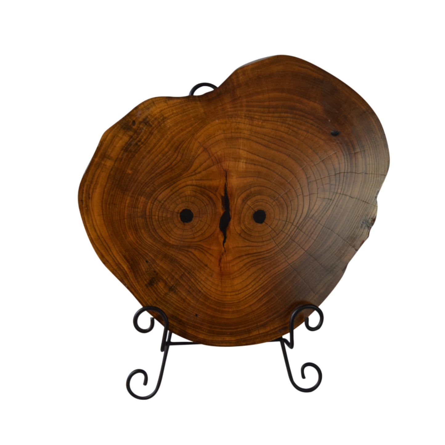 LIVE EDGE WOOD BISCUIT DÉCOR - WALNUT
