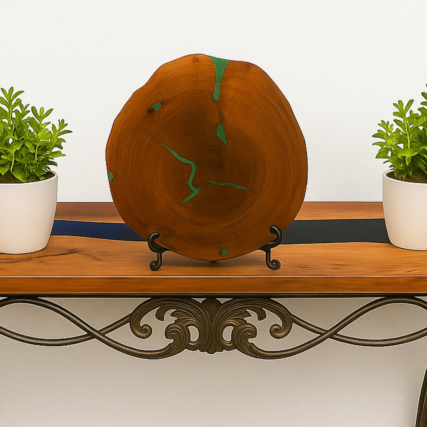 LIVE EDGE WOOD BISCUIT DÉCOR - MESQUITE