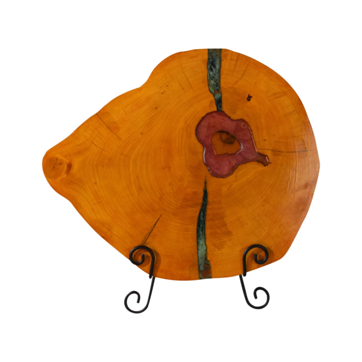 LIVE EDGE WOOD BISCUIT DÉCOR - PECAN