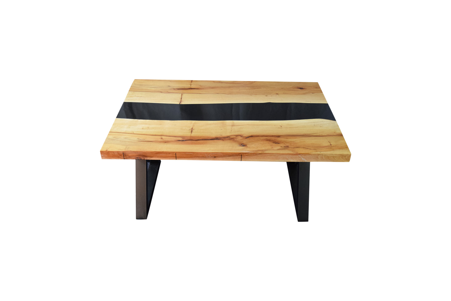 BLACK EPOXY RIVER COFFEE TABLE