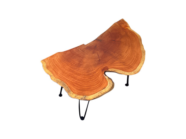 LIVE EDGE PECAN SIDE TABLE