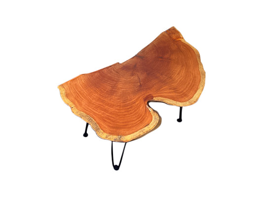 LIVE EDGE PECAN SIDE TABLE