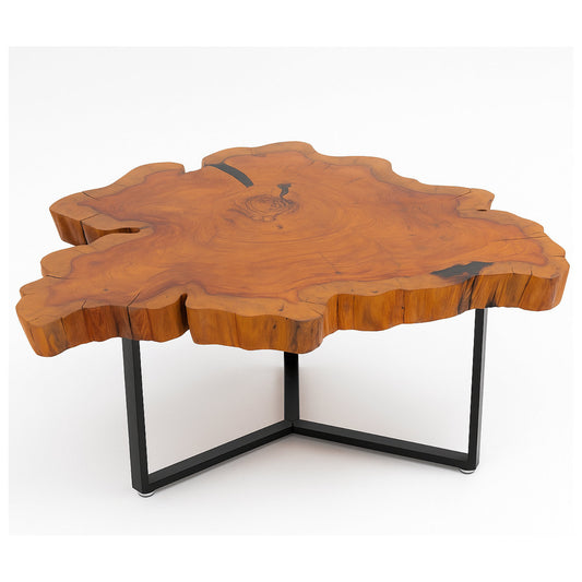 LIVE EDGE CYPRESS COFFEE TABLE