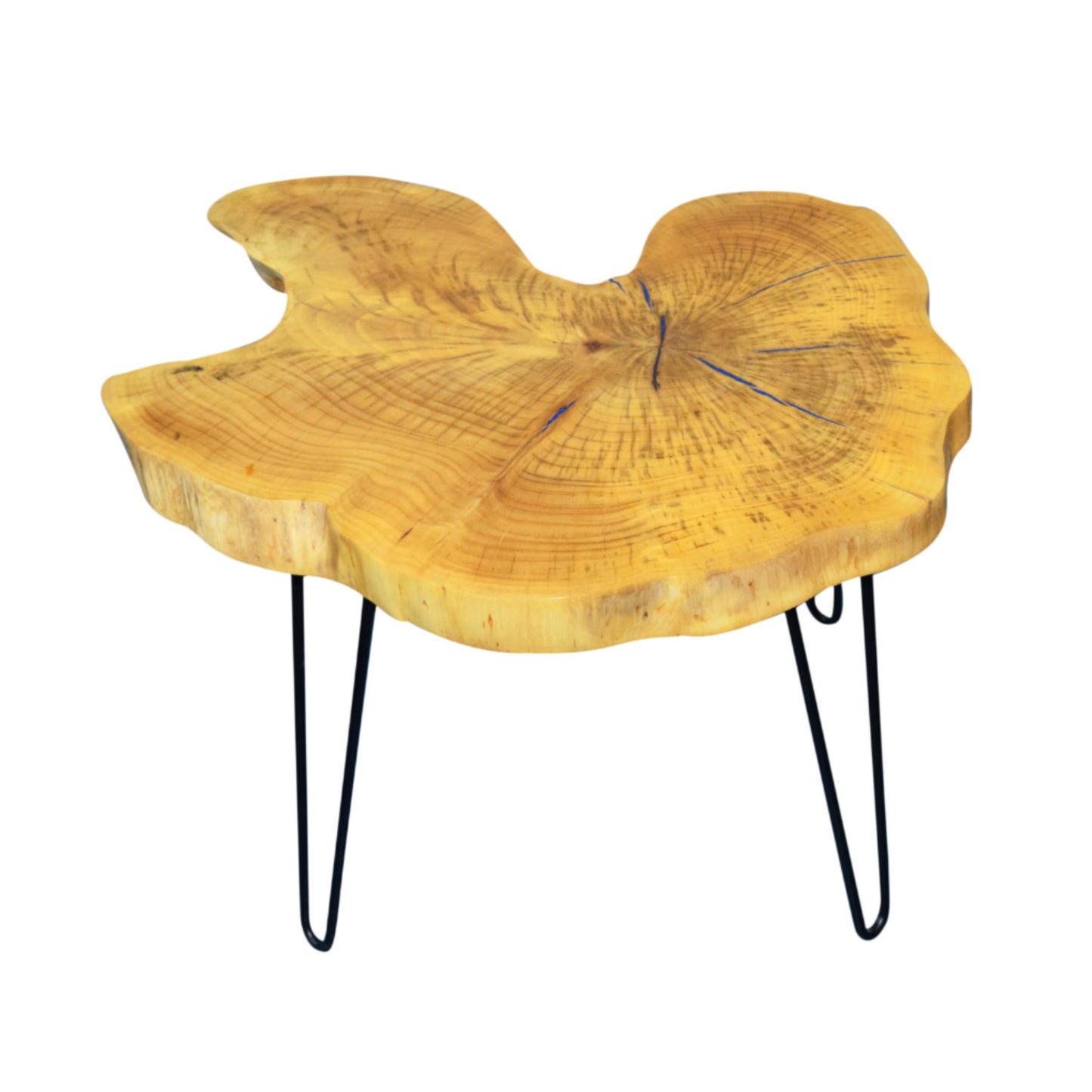 LIVE EDGE OAK COFFEE AND ACCENT TABLE