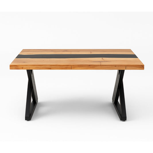 BLACK EPOXY RIVER COFFEE TABLE