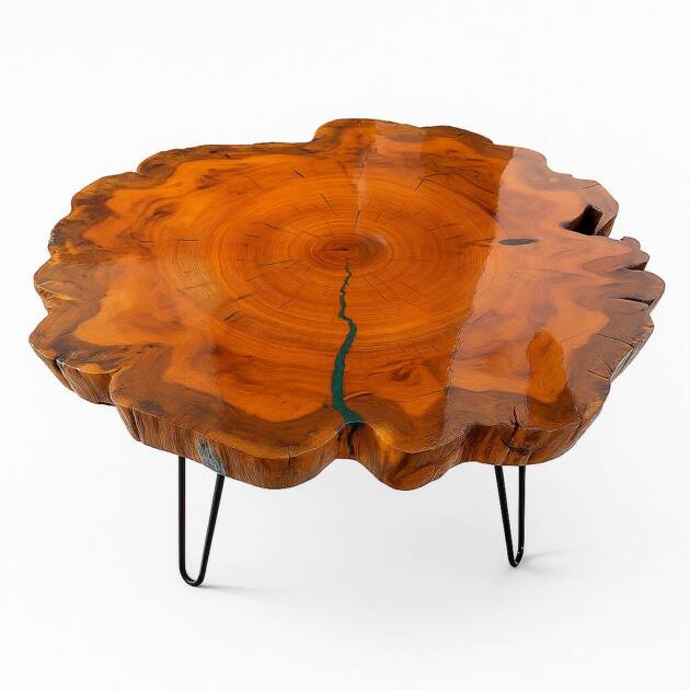 Live Edge Cypress Coffee Table