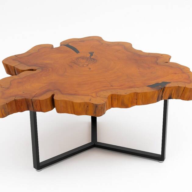Cypress Live Edge Coffee Table
