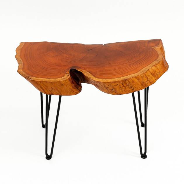 Live Edge Pecan Side Table