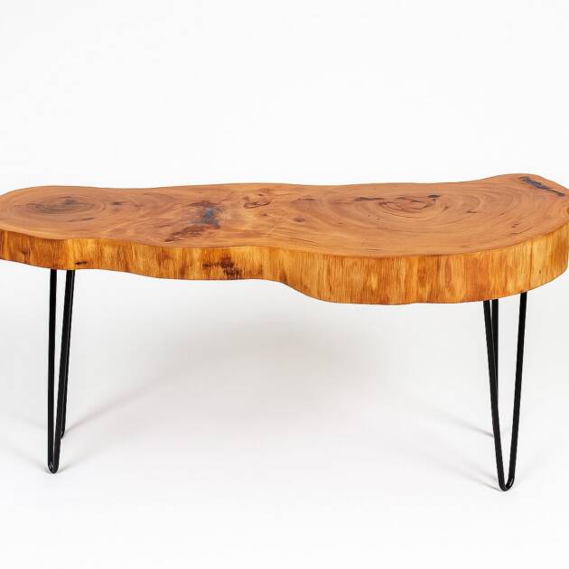 Live Edge Pecan Side/Coffee Table